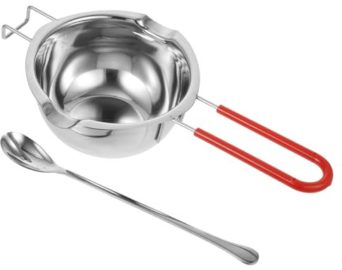 OKUMEYR Chocolate Melting Pot Cheese Melting Pot Practical Bowl for Cooking Storage Stirring Spoon for Chocolate Cheese and Candle Wax for Kitchen Use