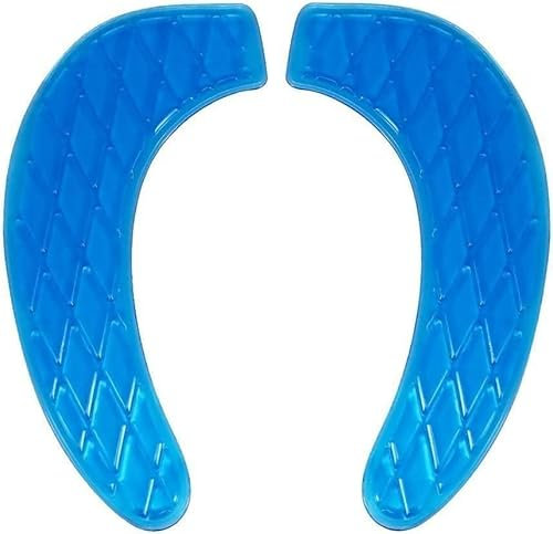 VICOPICO Toilettensitzbezug Weich Toilettensitzauflagen Waschbar Dicker WC Sitz Kissen Pads Sitzbezüge Toilettensitzbezug Plüsch Wc Wärmer Pad (A-Blau)