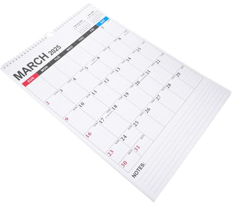 FOYTOKI Monatswandkalender Mit Aufhängelöchern Für Zuhause Und Büro Hängekalender Zum Abreißen Für Termine Und Feiertage