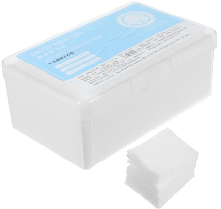WRITWAA 1080 Stück Weißes Vliesstoff Schminkpad für Frauen Kosmetikpads zum Auftragen von Toner und Gel für Sanfte Make Up Entfernung im Gesicht Zufälliger Stil