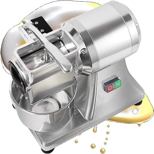 JJENXYYDS Rallador de Queso eléctrico, rebanador de Queso, rebanador de Queso Comercial, con Cubo de Acero Inoxidable, para rallar Queso, Cacahuetes, parmesano y Pan rallado