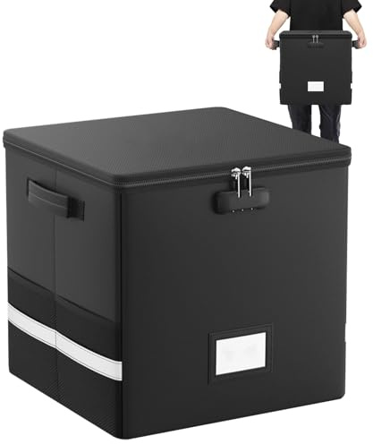 Scatola per dischi ignifuga, impermeabile, per imballaggio, spedizione, carta, libri, riviste, foto, documenti, aule scolastiche, archivio domestico