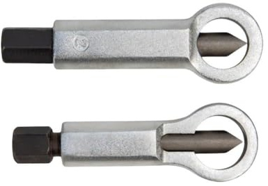 Nut Splitter Tool for Stuck Rusty Damaged Nuts, 3-Piece Set with Chrome Vanadium Steel Construction, Includes 9-12mm 12-16mm 16-22mm Sizes, Compatible with Socket Wrench