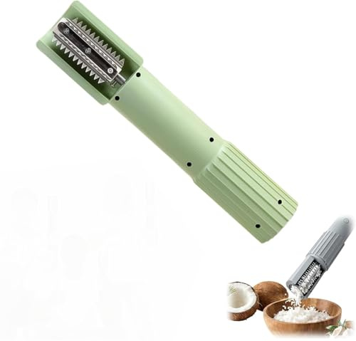 Electric Coconut Scraper,Portable Handheld Wireless Coconutscraper Peeler Shredder,Electric Fish Scaler, Electric Fish Scaler. (Green)