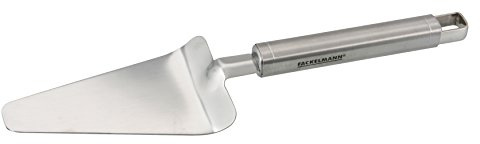 Fackelmann Tortenheber VIA MONTENAPOLEONE, Küchenhelfer aus hochwertigem Edelstahl, rostfreies Tortenhebeblech, Kuchenheber mit praktischem Griff (Farbe: Silber), Menge: 1 Stück