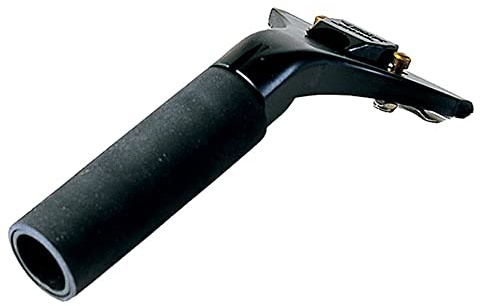 Ettore Brass Ledge-Eze Squeegee Handle, Black, Comfort Foam Grip, Nylon Handle, Quick Release for Brass Clips Channels