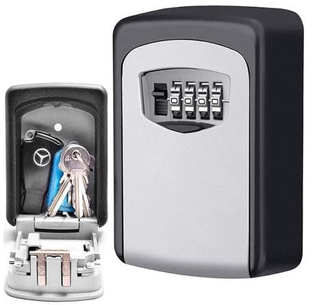 CDC DlGl Lock Key Safe, Wall Mounted Key Box -Combination Lock Box -Best Outdoor Waterproof and Security-Key Cabinet Safe -Great For Elderly Parents Spare House Keys