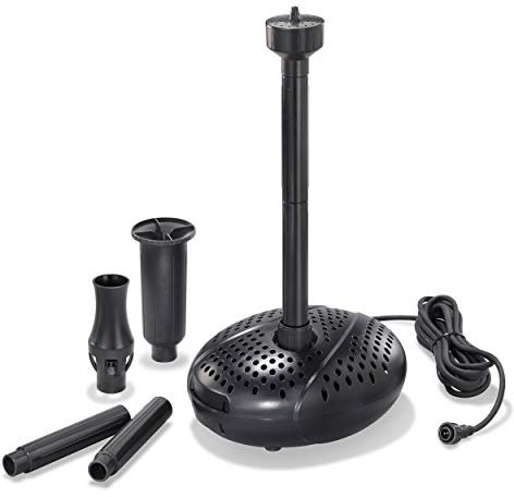 esotec Solar Einzelpumpe Fountain 1750 2500 Pro, 12-18V/DC Teichpumpe, Sprinklerset, universell einsetzbare Ersatzpumpe, Brunnenpumpe Gartenteich, Ersatzteil, Zubehör, Erweiterung, IP68 101997