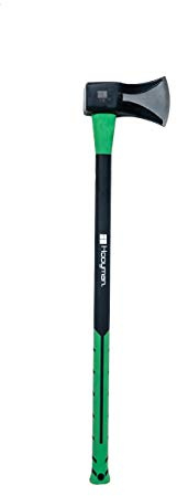 Hooyman Splitting Maul with Heavy Duty Construction, Convex Grind Blade, Ergonomic No-Slip H-Grip Handle, Solid Fiberglass Core, and Epoxy Sealed Head for Chopping Wood, Felling, Hunting, and Outdoors