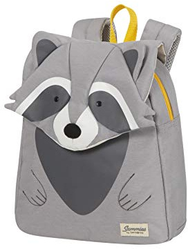 Samsonite Happy Sammies Eco - Kinderrucksack S, 27.5 cm, 7.5 L, Grau (Raccoon Remy)