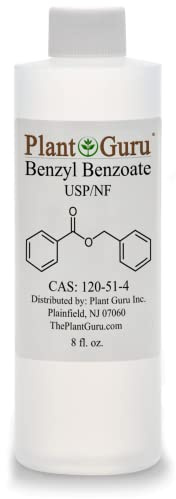 Benzyl Benzoate USP Grade Liquid 8 fl. oz. - Great for Fragrance/Aroma Compounds, Cosmetics, Hair & Scalp Products.