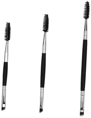 FRCOLOR Augenbrauen-make-up-pinsel-set 3 Größen Augenbrauen-pflegewerkzeug Schönheitspinsel Holzgriff Für Frauen Und Mädchen