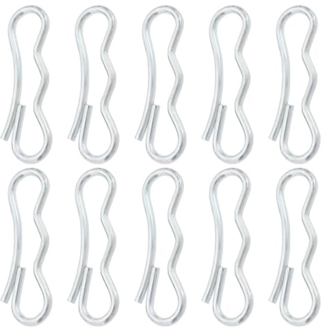 LT Easiyl 30pcs Metal Cotter Pin for Snow Blower 34mm Bow Tie Lock Cotter Pin 71404040 Compatible with MTD 714-04040 Compatible with Craftsman 194208 24788787