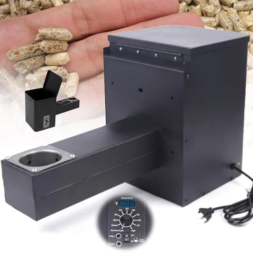 Pieza De Parrilla Eléctrica Para Ahumador De Pellets De Madera De 250W, Kit De Tolva Para Ahumador De Barbacoa De Pellets, Control Digital De Temperatura, Para Asar, Ahumar