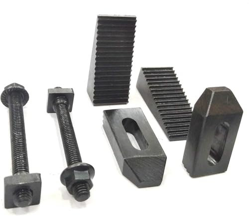 Buyohlic Clamp Kit For Rotary Tables, Milling Tables, Face Plates & Vertical Slide (M6 Clamp Kit)