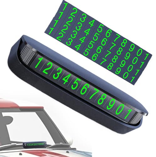 matrícula del teléfono del aparcamiento del coche,número de estacionamiento del teléfono,matrícula decorativa del coche - registro de estacionamiento temporal del coche, i