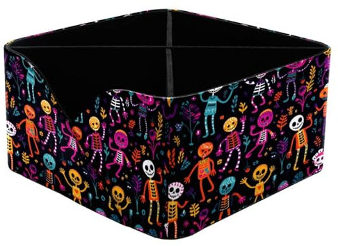Schreibtisch-Organizer, lustiges tanzendes Skelett, Bürobedarf und Schreibtischzubehör, Visitenkarte/Stifte/Bleistift/Handy/Schreibwarenhalter, Aufbewahrungsbox