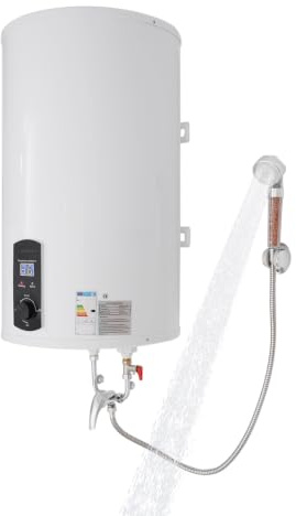 70 Liter Elektro Warmwasserspeicher, Elektrospeicher Horizontal LED-Bildschirm Vertikal Durchlauferhitzer Elektroboiler Hängespeicher, für Friseursalons Bäder