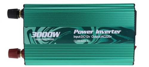 Inverter Di Alimentazione Da 3000 Watt - Adattatore Di Auto Caricale Per Campeggio, Convertitore Di Tensione Delle Onde Sinusoidali DC 12V AC 110V 220V | Trasformatore Di Alimentazione Di Lunga Durata