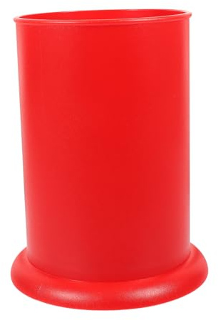 UTHCLO Soporte de Cubiertos Plástico Pequeño Rojo Organizador Utensilios Cocina Compacto para Encimera Portacucharas Práctico para Fiestas y Uso Doméstico