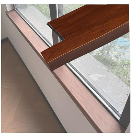 Cubierta impermeable de PVC para alféizar de ventana de 8 mm de grosor, tablero de repuesto personalizable con aspecto de madera, decorativo para uso en interiores (50 x 25 cm)