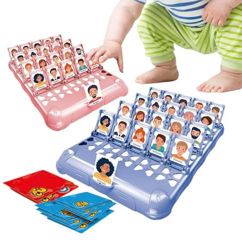 Familienbrettspiele – Ratet Mal, Wer Ich Bin, Brettspiel, 24 Charaktere, Kartenset, Interaktives Familienspaßspielzeug | Ratespiel Für Kinder, Eltern-Kind-Bindungsaktivität, Zum Geburtsta