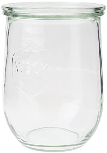 Weck-Tulpen-Glas, runder Rand, glas, durchsichtig, 1050 ml, 6 Stück
