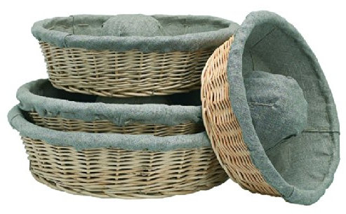 Banneton osier couronne entoilé professionnel à 300 de diamètre