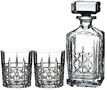 Waterford Brady Carafe à décanter et DOF Gobelet, Cristal, Transparent, Lot de 2