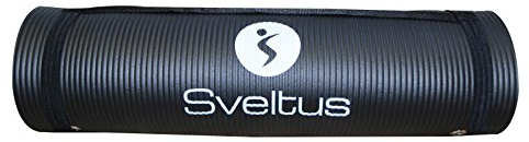 Sveltus Tapis Training Noir 140 x 60 x 1cm Tapis Training Noir