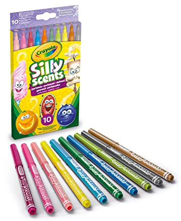 CRAYOLA, I Profumelli, Duft-Filzstifte Abwaschbar, mittlere Spitze | 10 Stück, für Schule und Freizeit