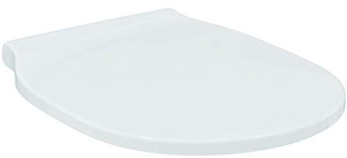 Ideal Standard Connect Air Sedile WC, forma arrotondata, Sedile avvolgente resistente, incluso set di cerniere per una facile installazione, in robusto duroplast – Bianco (365x445x50 mm)
