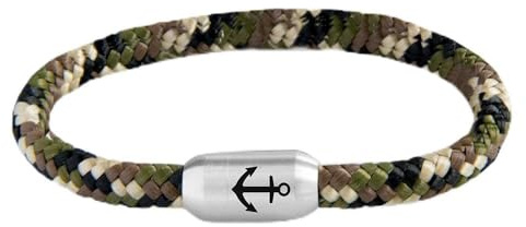 ⚓ Paris Montana ⚓ Das Original Anker Unisex Segeltau Armband Camouflage Geflochten Mit Gravur Handmade Hochwertiger Magnetverschluss 8mm (21)