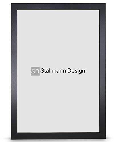 Stallmann Design 'New Modern' Bilderrahmen 59,4 x 84 cm (DIN A1) | Farbe: Schwarz | eleganter Frame für Ihre Fotos und Motive