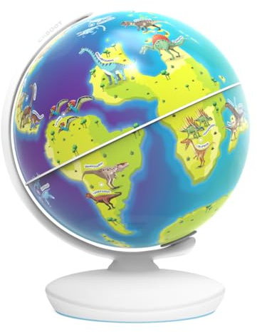 PlayShifu Interaktives Dino Spielzeug - Orboot Dinos (Globus + App) 50 Dinos, 500+ Fakten | Pädagogisches Dino Spielzeug für Kinder 5-7 | 4-8 Jahre Geburtstag Geschenk (nutzbar auf Tablet/Handy)