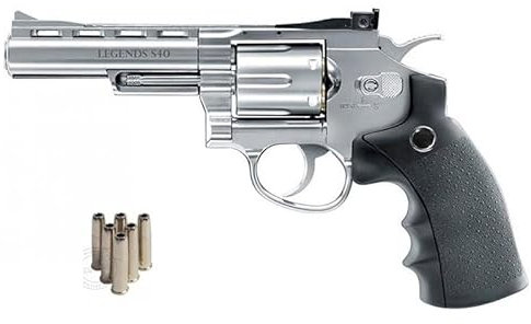 Revólver Umarex Legends S40 CO2 (4,5mm) | Pistola de Aire comprimido Full Metal (balines de Plomo). Arma de Co2. Calibre 4,5mm