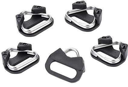 Sxhlseller 5 Stück Kameragurt Dreiecks-Split-Ring-Haken, Ersatz-Legierung Dreiecks-Split-Ring-Haken für Kamera-Schultergurt