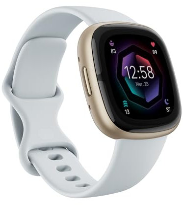 Google Fitbit Sense 2 Health and Fitness Smartwatch with built-in GPS, advanced health features, up to 6 days battery life - Compatible with iOS 15 or higher & Android OS 9.0 or higher