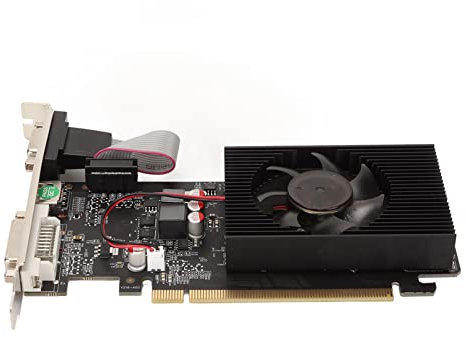 Yctze Gaming for GeForce GT220 1GB DDR3 128bit Graphics Card, Support DirectX 10.1 Single Fan Low Profile PC Video Card, PCI Express X16 2.0, HDMI/DVI/VGA Interface, with Bracket