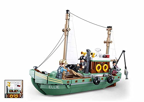 Sluban Klemmbausteine M38-B1119 MODELBRICKS-Fishing-Boat, grün