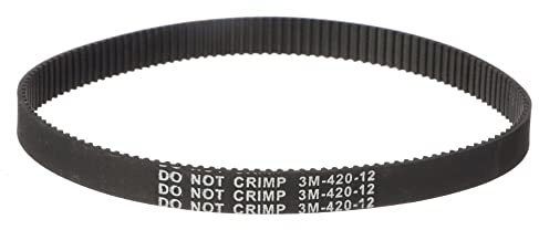 1PC Black HTD 3m-384-12 3M-384 12 Timing Belts Transmission Belt Drive Stripe Rubber Electric Scooter Belt (Color : 420mm)