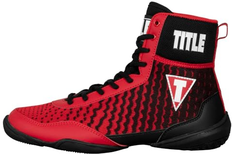 Title Boxing Predator II Shoes 2.0 (Black/Red, US Footwear Size System, Adult, Men, Numeric, Medium, 14)