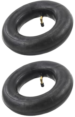 Deger Confezione da 2 camere d'aria con valvola TR87 per carriola, carrello a braccio 3.00-4, 10 x 3, 260 x 85 cm, colore nero resistente, facile da installare