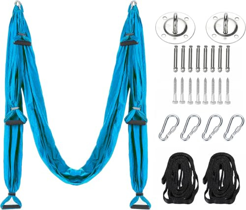 Aerial Yogatuch Ausrüstung enthalten 2 Erweiterungen Riemen und Decke Montage-Kit Aerial Yoga Towel Sensory Swing