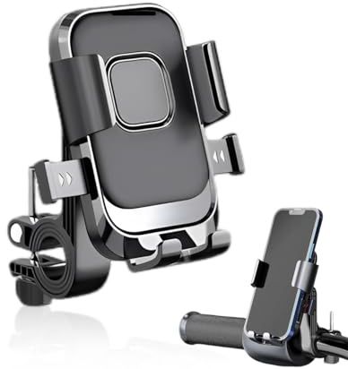 SULIUDAJI - Soporte para teléfono móvil y moto, rotación 360°, compatible con patinete eléctrico y scooter, 4,7-7,2 pulgadas