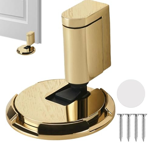 Türstopper Magnetisch Boden, Türstopper Boden Selbstklebend, Mechanischer Türstopper, 2024 Upgrade, Stanzfreier Mechanischer, Geräuschloser Boden-Türstopper