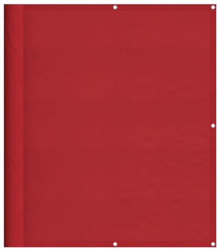 vidaXL Balkon-Sichtschutz Rot 120x1000cm 100% Polyester-Oxford, Balkonsichtschutz, Balkonbespannung, Balkon Windschutz, Sichtschutz, Balkonverkleidung
