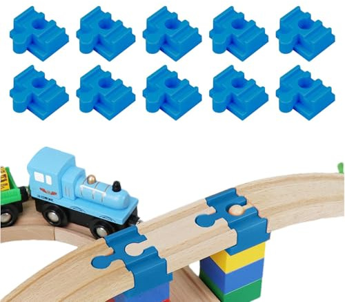 Träjärnvägsanslutning, träjärnväg | Government Connectors, Tillbehör för järnvägsadaptrar, set med 10 träjärnvägsskenor