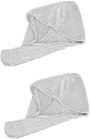 FRCOLOR 2 Stück schnell trockenes Haar haarschmuck haircharm hair jewellery föhn Bademütze fön Haartaschentücher für Damen Haartrockenhaube aus Faser trockene Haarkappe absorbierende Kappe