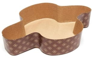 OPIROS Promo Box Dolci Di Pasqua Stampi Monouso In Carta Per Forno Forma Colomba Lievitati Colombe Pasquali (Pz. 10 Stampi, gr. 500)